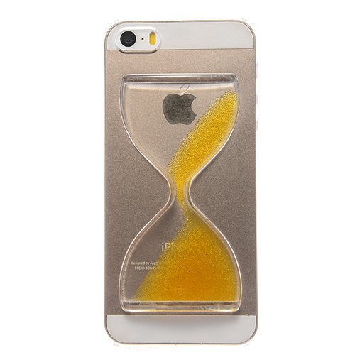 Phone Cases For Iphone 5S 5 Sand Clock Sand Glass Transparent Cove 1570554185-9-Yellow