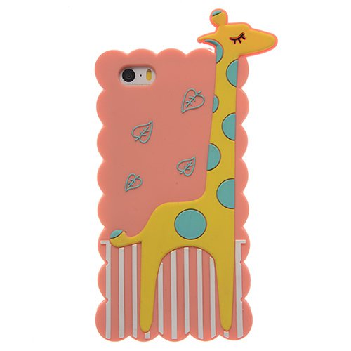 Phone Cases For Iphone 5 5S Case Lovely Giraffe Cartoon Cover Mobi 1574918732-2-5S13302WatermelonR