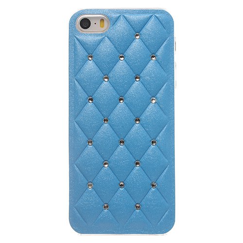 Phone Cases For Iphone 5 Case For Iphone 5S Gold Slim With Crystal 1890116070-2-Sky Blue