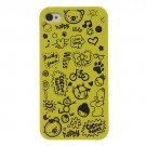 Phone Cases For Iphone 4 4S Case Magic Girl Cover Mobile Phone Bag 2030526920-10-Yellow