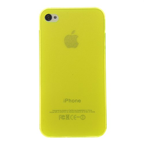 Phone Cases For Iphone 4S 4 4G 0.2Mm Gold Slim Cover Free Shipping 1846443554-11-Yellow