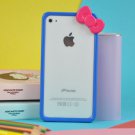 Phone Cases For Iphone 4S Case For Iphone 4 Cover Bowknot Bumper M 1790691903-2-Blue