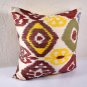 Ikat Pillow, Hand Woven Ikat Pillow Cover, Ikat throw pillows, Designer pillows, Decorative pillows,