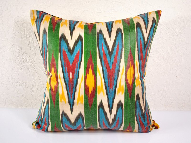 Ikat Pillow, Hand Woven Ikat Pillow Cover, Ikat throw pillows, Designer pillows, Decorative pillows,