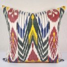 Ikat Pillow, Hand Woven Ikat Pillow Cover, Ikat throw pillows, Designer pillows, Ikat Pillow, Decora