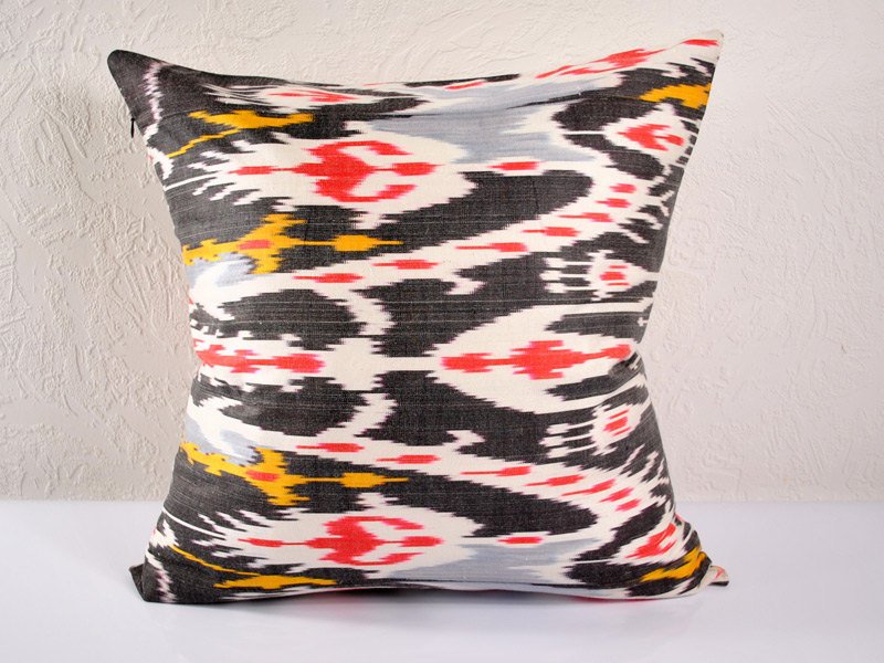 Ikat Pillow, Hand Woven Ikat Pillow Cover, Ikat throw pillows, Designer pillows, Decorative pillows,
