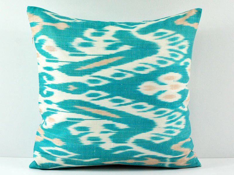 Ikat Pillow, Hand Woven Ikat Pillow Cover, Ikat throw pillows, Designer pillows, Decorative pillows,