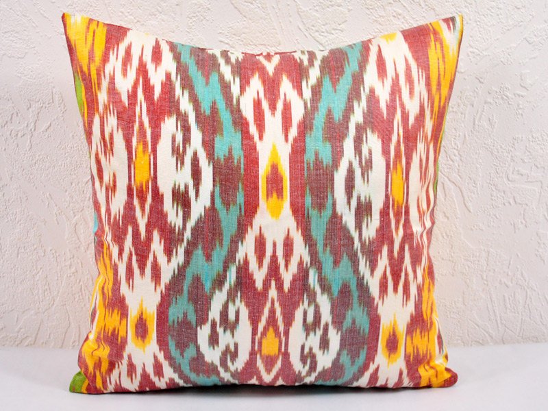 Ikat Pillow, Hand Woven Ikat Pillow Cover, Ikat throw pillows, Designer pillows, Decorative pillows,