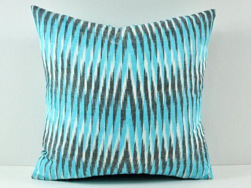 Ikat Pillow, Hand Woven Ikat Pillow Cover, Ikat throw pillows, Designer pillows, Decorative pillows,