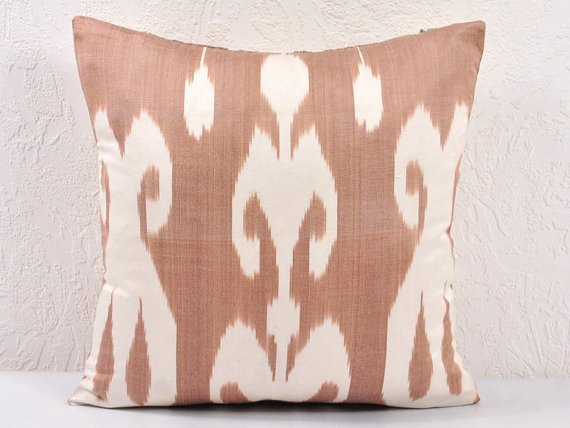 Ikat Pillow, Hand Woven Ikat Pillow Cover, Ikat throw pillows, Designer pillows, Decorative pillows,