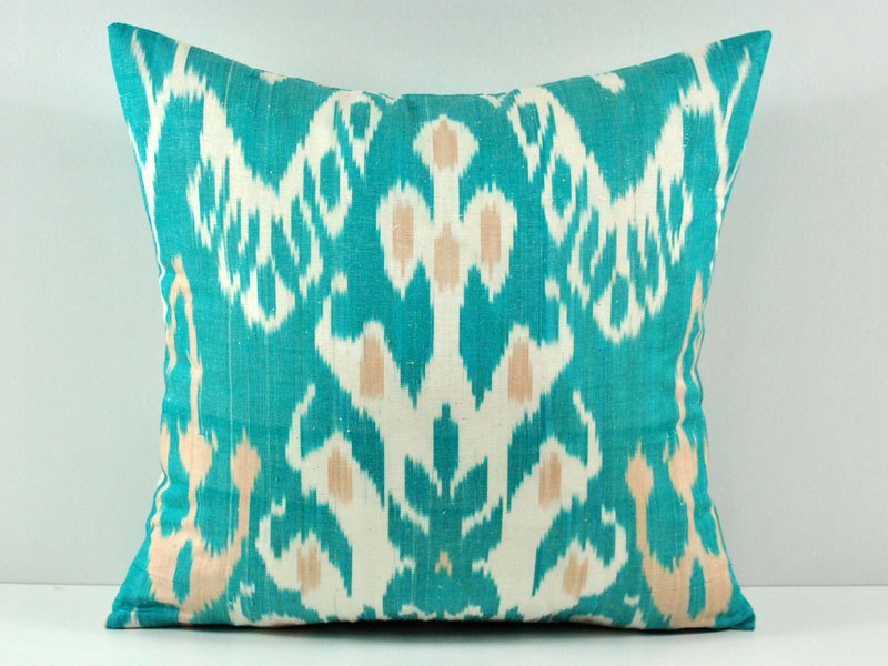 Ikat Pillow, Hand Woven Ikat Pillow Cover, Ikat throw pillows, Designer pillows, Decorative pillows,