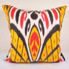 Ikat Pillow, Samarkand Market 20"" Ikat Pillow Cover, Ikat throw pillows, Designer pillows, Decorati