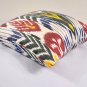 Ikat Pillow, Samarkand Sunset 20"" Ikat Pillow Cover, Ikat throw pillows, Designer pillows, Decorati