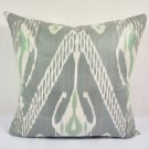 Ikat Pillow, Slow Tide 20"" Ikat Pillow Cover, Ikat throw pillows, Designer pillows, Decorative pill
