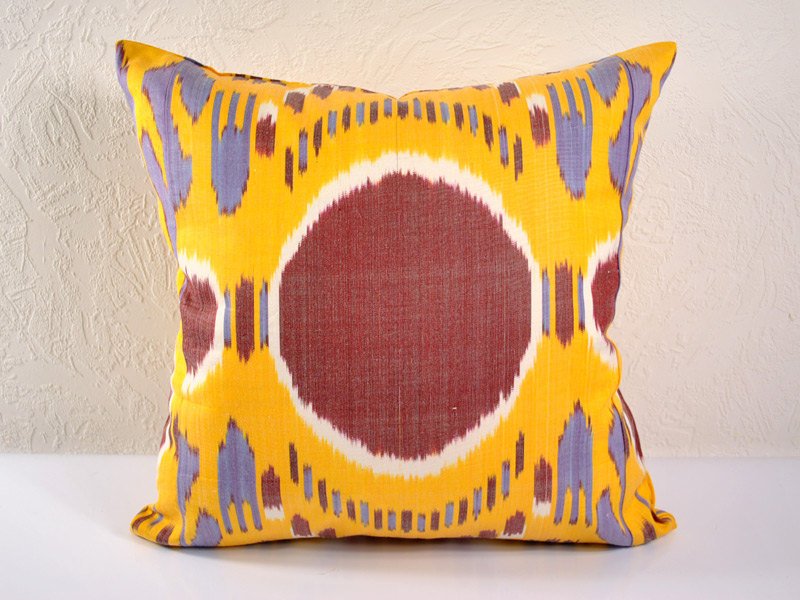 Ikat Pillow, Summer Solstice 20"" Ikat Pillow Cover, Ikat throw pillows, Designer pillows, Decorativ