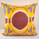 Ikat Pillow, Summer Solstice 20"" Ikat Pillow Cover, Ikat throw pillows, Designer pillows, Decorativ