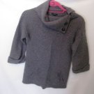 EUC Woman's Small Ann Taylor Grey Long Sleeve Cardigan Sweater