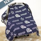 NEW Cowboys NFL Licensed Car Seat Canopy Baby Infant Newborn Cover Football Team