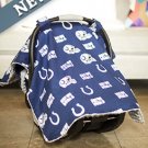 NEW Colts NFL Licensed Car Seat Canopy Baby Infant Newborn Cover Football Team