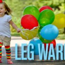Leg Warmers Grey Arcade Stripes Cotton Blend Boys Girls Toddler Baby