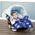 Colts NFL Licensed 5pc Whole Caboodle Car Seat Canopy Baby Infant Football