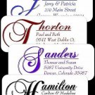 ELEGANT NAMES Return Address Labels ~ The Notecard Lady
