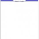 Personalized FLAT Notecards~ Blue Bars ~ New for Spring
