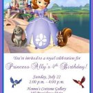 12 Custom Sofia the First Birthday Invitations ~ Style #2