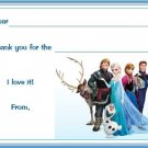 Disney's Frozen Custom Thank You or Note Cards Flat Fill In #6