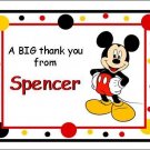 Cute Mickey Mouse Note/Thank You Cards