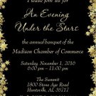 20 Gold Stars Invitations #6 Birthday - Anniversary - Shower - Dinner - Event