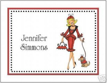 Ladybug Lady ~ Personalized Note or Thank You Cards