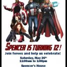 12 Custom The Avengers Invitations ~ Style #4