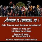 12 Custom The Avengers Invitations ~ Style #1