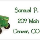 Green Tractor Return Address Labels