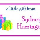 10 Personalized Gift STICKERS~ Gift Wrapped Packages