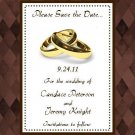50 Custom PHOTO Wedding Save The Date Cards #16 Argyle