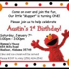 12 Personalized Custom Elmo Birthday Invitations ~ Style #2