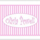STUNNING STRIPES Personalized Notecards~ 8 designs