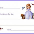 Sofia the First FILL IN #2 ~  Printed Custom Thank You or Note Cards