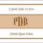 Classy Monogram Personalized Note or Thank You Cards