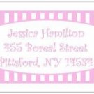 Pretty in Pink Stripes Return Address Labels