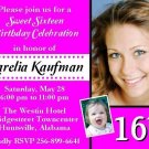 10 Custom Photo Invitations #3  ~Sweet 16 Birthday