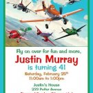 12 Printed Disney Planes Invitations ~ Style #3