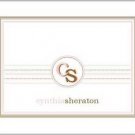 Simply INITIALS Personalized Notecards ~ Many Colors
