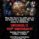 12 Custom Star Wars PRINTED Invitations ~ Style #3