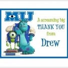 Monsters University #3 ~ Personalized Note/Thank You Cards