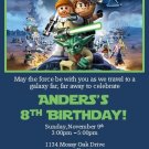 12 Custom Star Wars PRINTED Invitations ~ Style #2