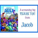 Monsters University #2 ~ Personalized Note/Thank You Cards