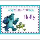 Monsters University #4 ~ Personalized Note/Thank You Cards